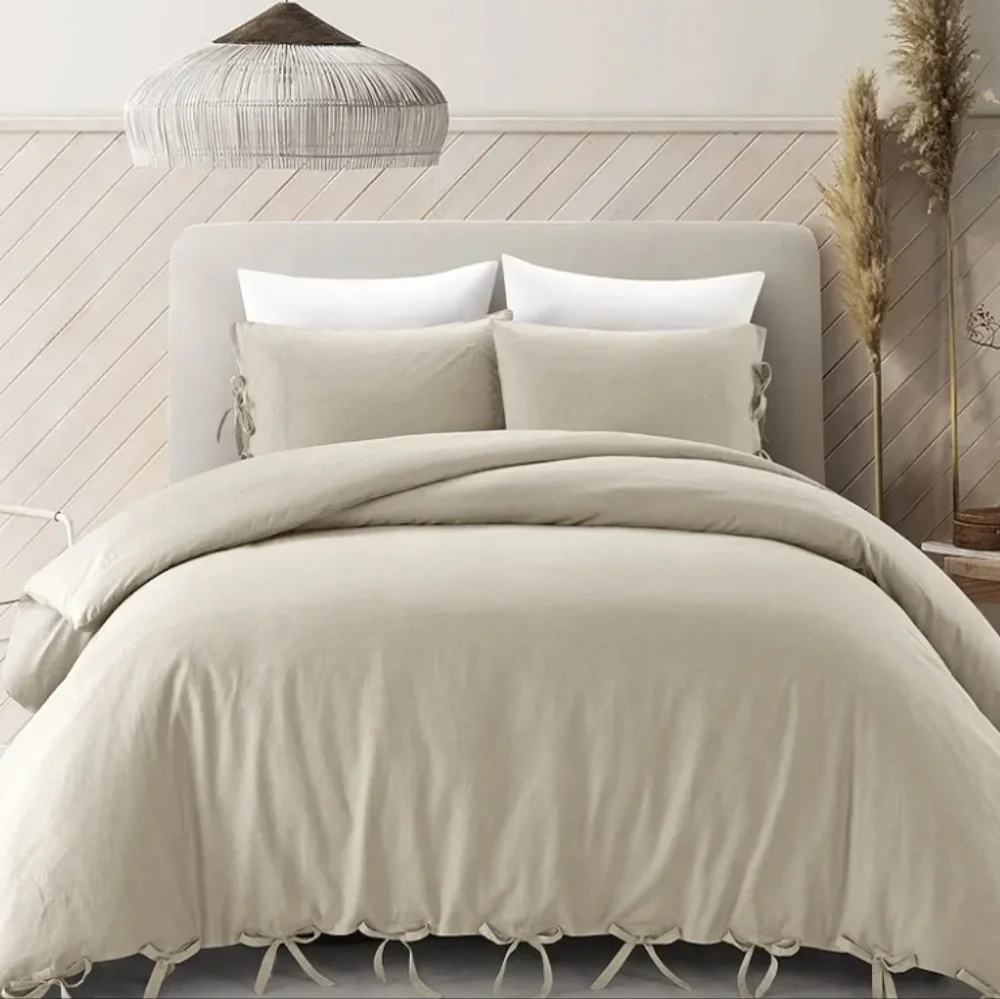 ISO GRACE LIVING ANIYLAH LINEN COTTON KING DUVET COVER
